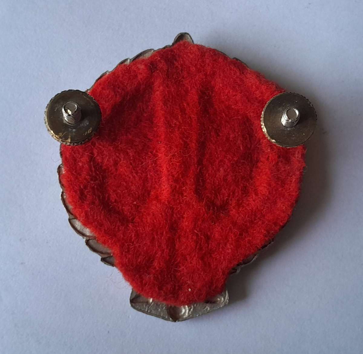 SADF Regiment Hillcrest Beret Badge.  Screw Lugs Intact.