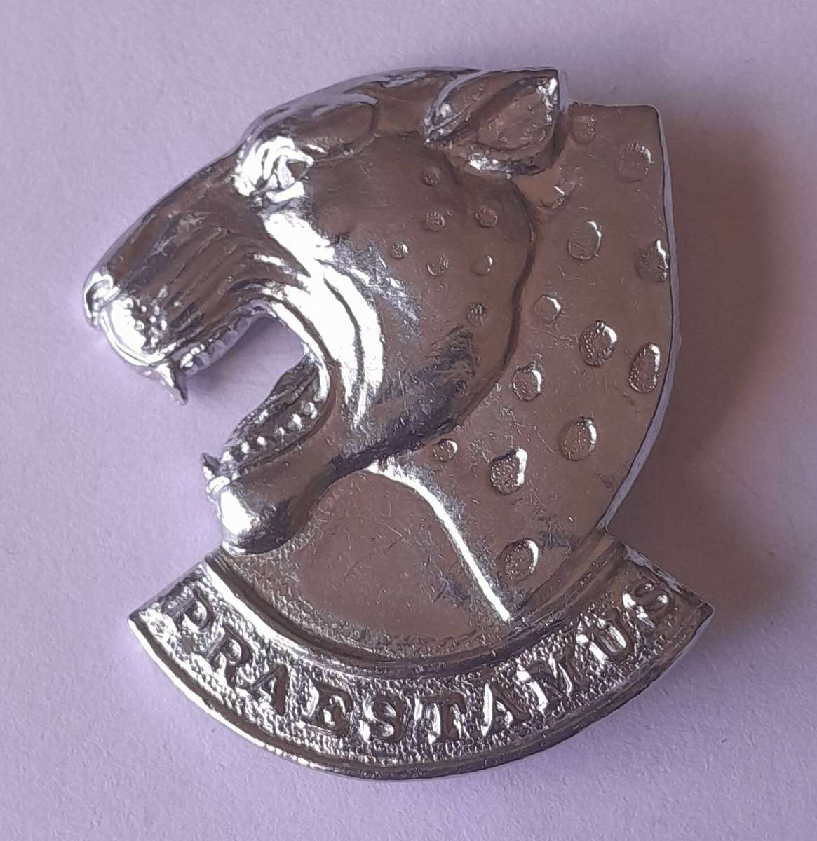 SADF 121 Battalion Cap Badge.  Lugs Intact (Shortened).