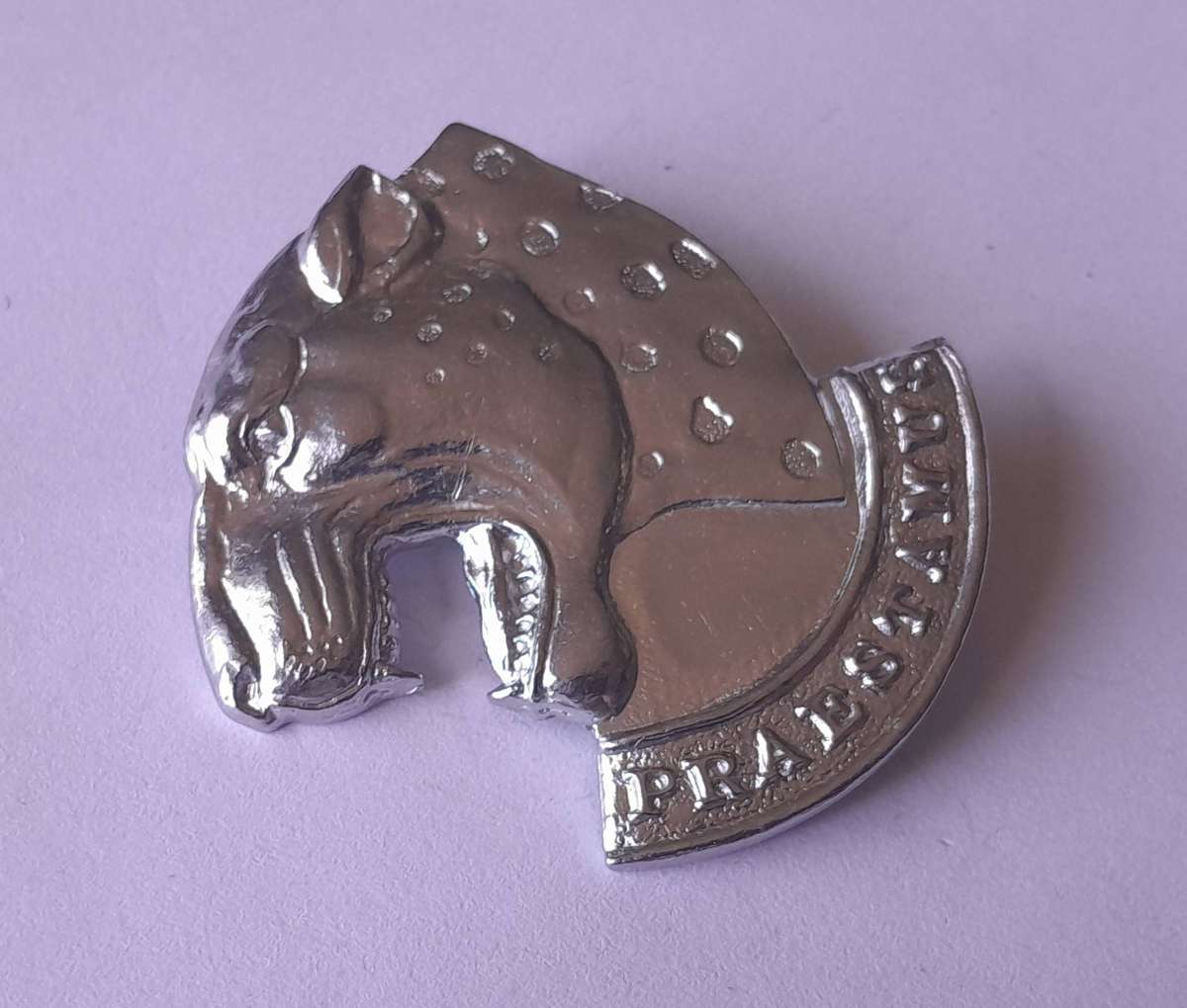 SADF 121 Battalion Cap Badge.  Lugs Intact (Shortened).