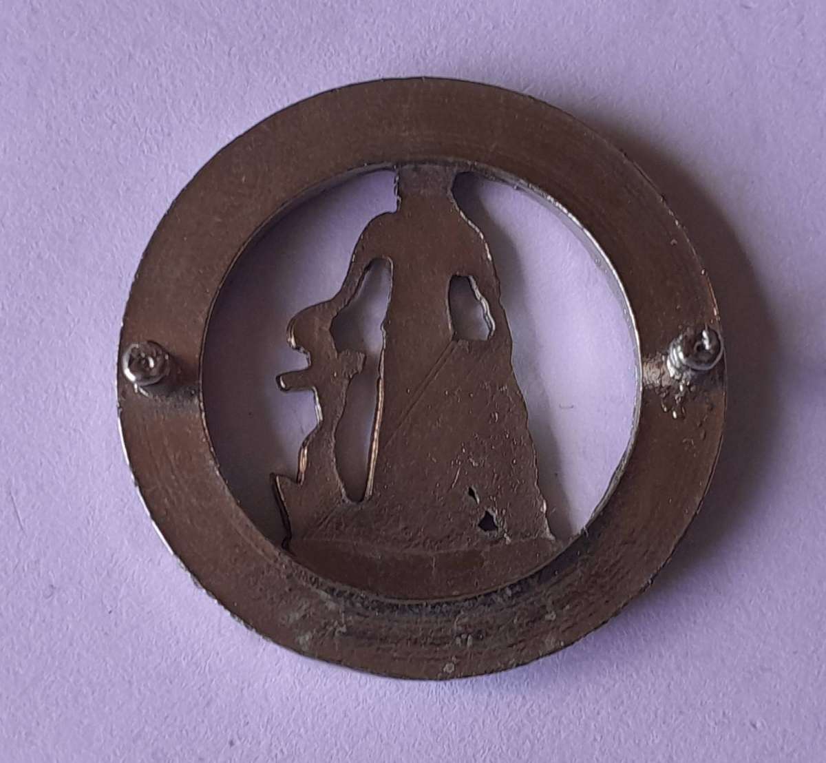 SADF Kaapse Korps (Cape Corps) Badge.  Lugs Intact (Shortened).