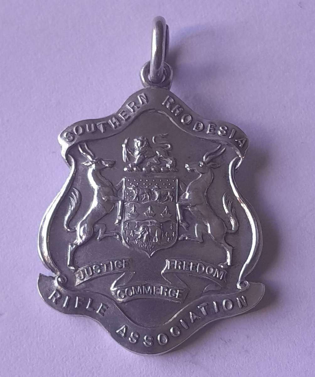 1912 Solid Silver Fob Shooting Medal to Corpl. Innes (Southern Rhodesia Volunteers).
