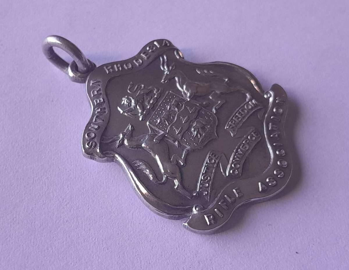 1912 Solid Silver Fob Shooting Medal to Corpl. Innes (Southern Rhodesia Volunteers).