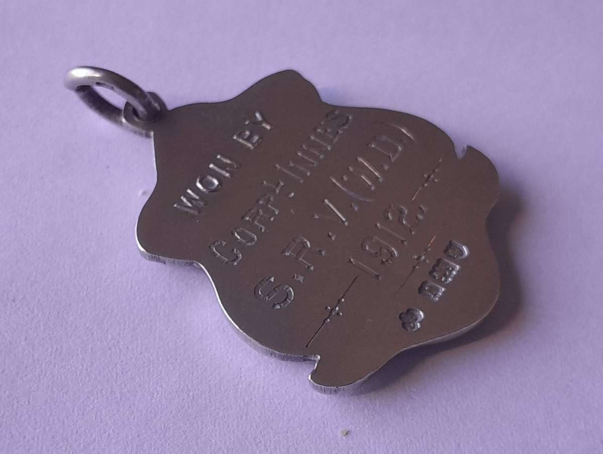 1912 Solid Silver Fob Shooting Medal to Corpl. Innes (Southern Rhodesia Volunteers).