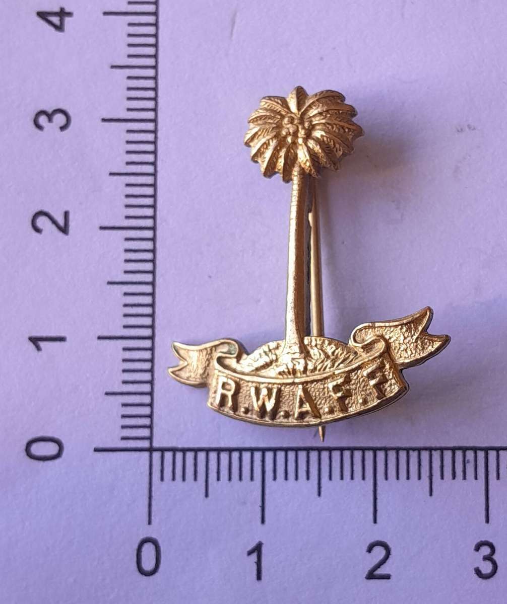 WW2 British Colonial Royal West African Frontier Force (RWAFF) Badge.