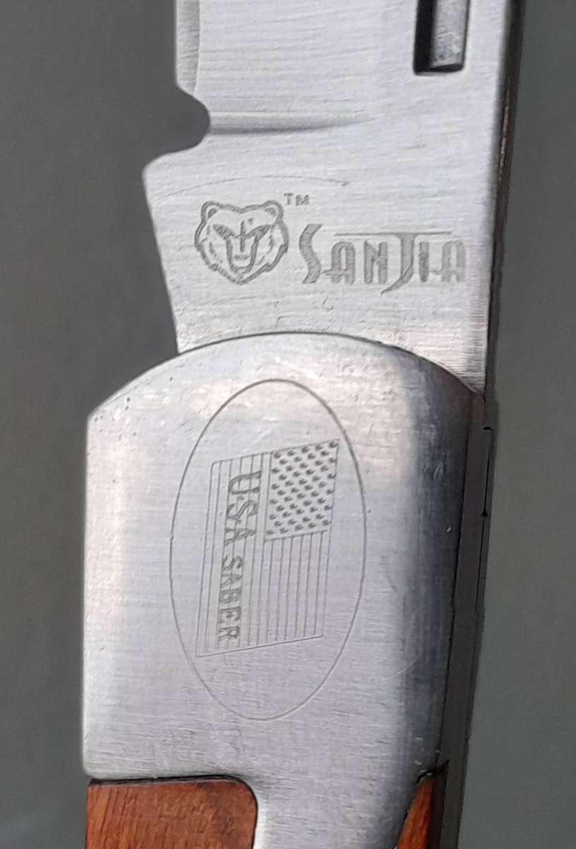 Vintage U.S.A. Saber Sanjia Lockback Folding Knife.