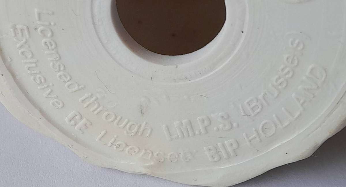 Vintage Smurf with Snowman Vinyl Figurine by Peyo.