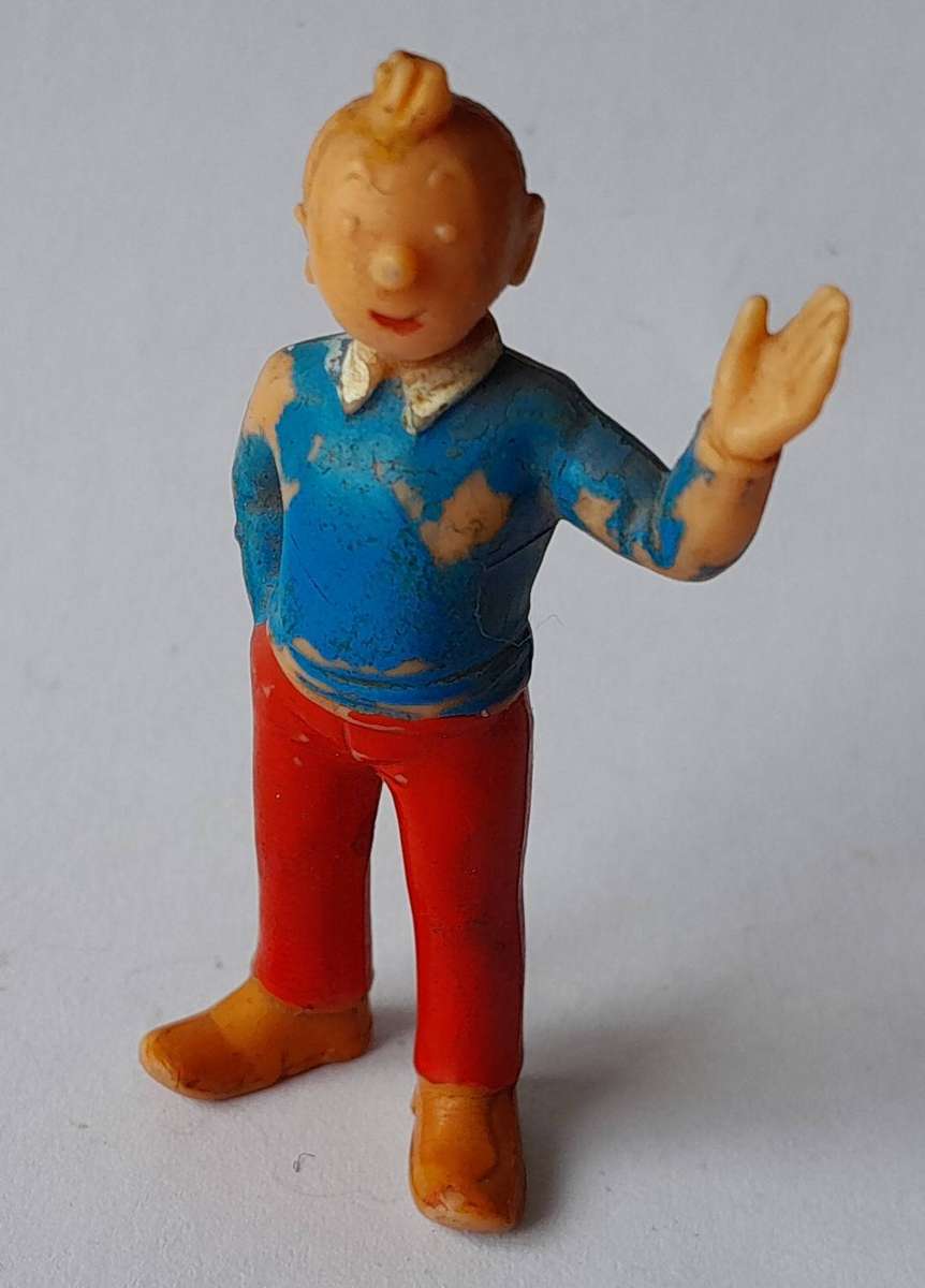 Vintage Tintin Vinyl Figurine by Heimo.