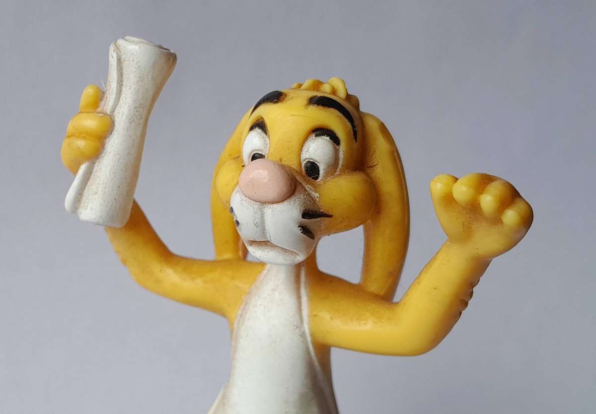 Vintage Winnie the Pooh's Rabbit Vinyl Figurine by Disney for McD. Corp.