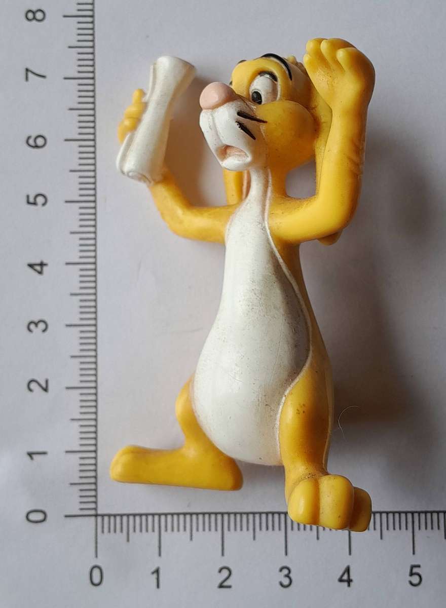 Vintage Winnie the Pooh's Rabbit Vinyl Figurine by Disney for McD. Corp.