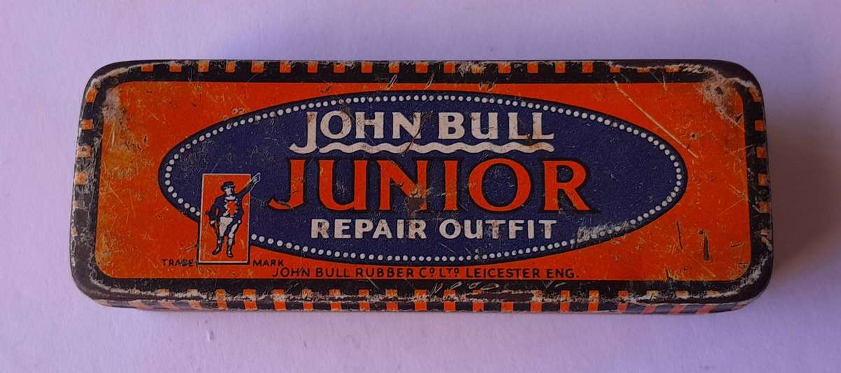 1940's/50's John Bull Junior Repair Outfit Metal Tin.