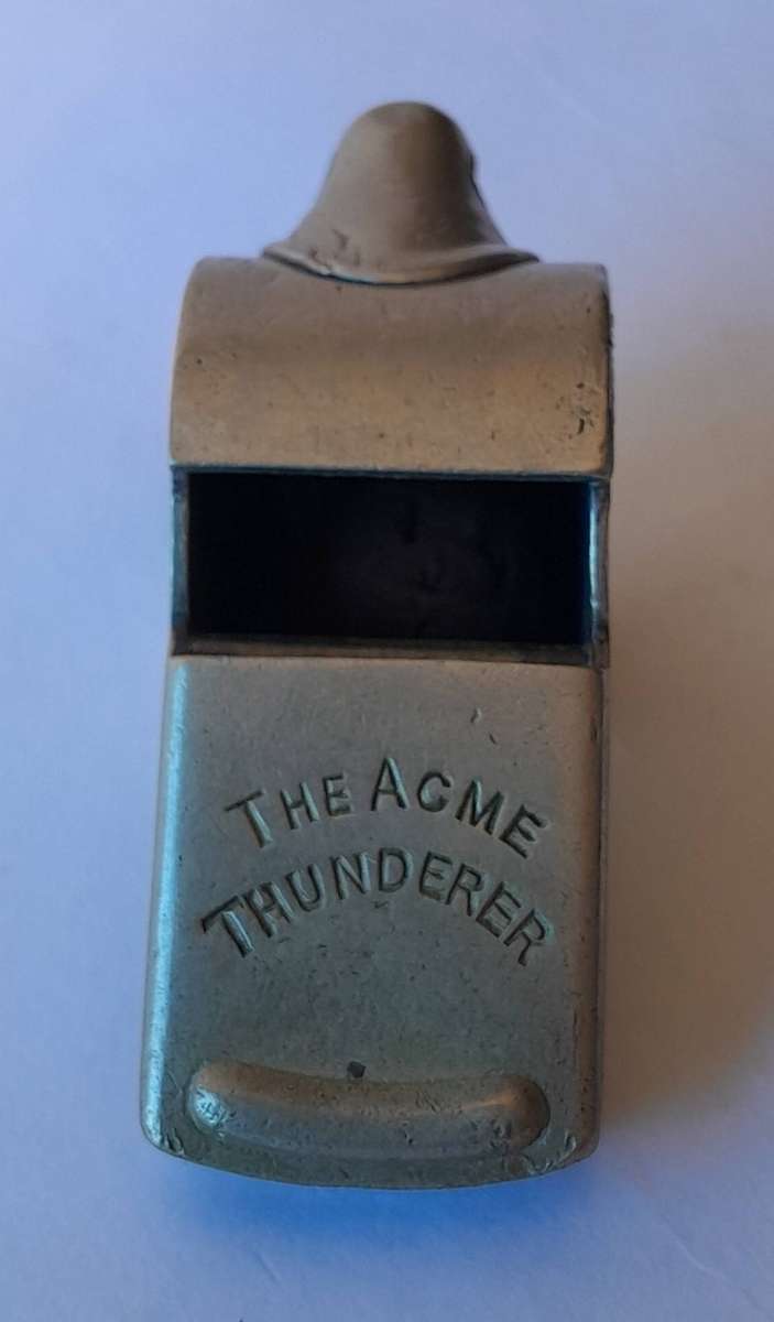 WW2 1940 Army Issue Acme Thunderer Whistle.  Dated with War Department Broad Arrow.