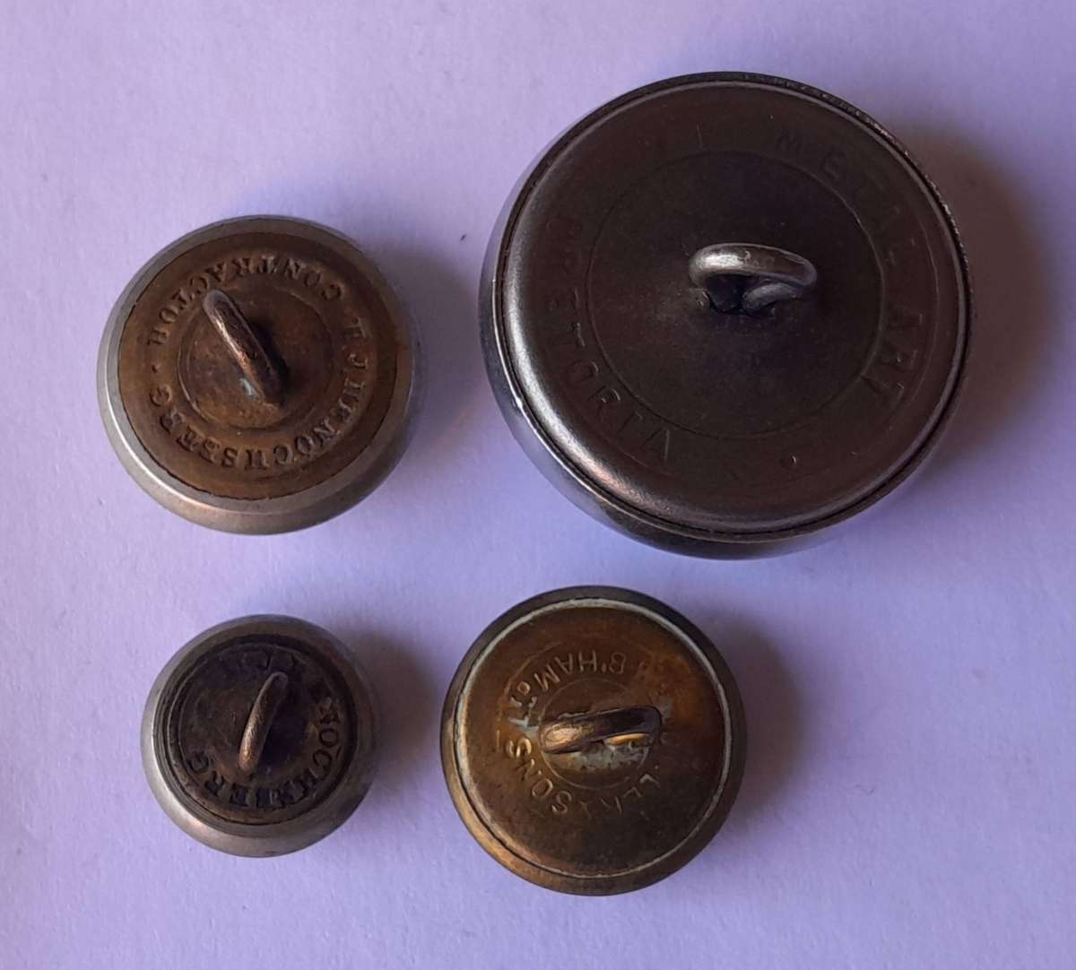 Vintage Collection of 4 x SA Railways Uniform Buttons.