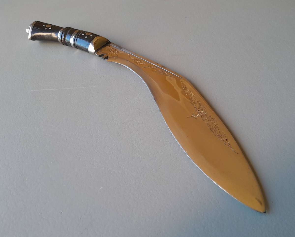 Vintage Indian Made Medium-Sized Kukri with Sheath.