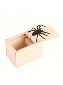 Wooden Spider Prank Box