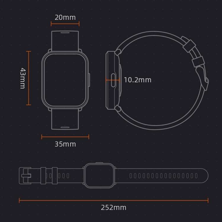 Original Xiaomi Youpin Mibro Color Smart Watch
