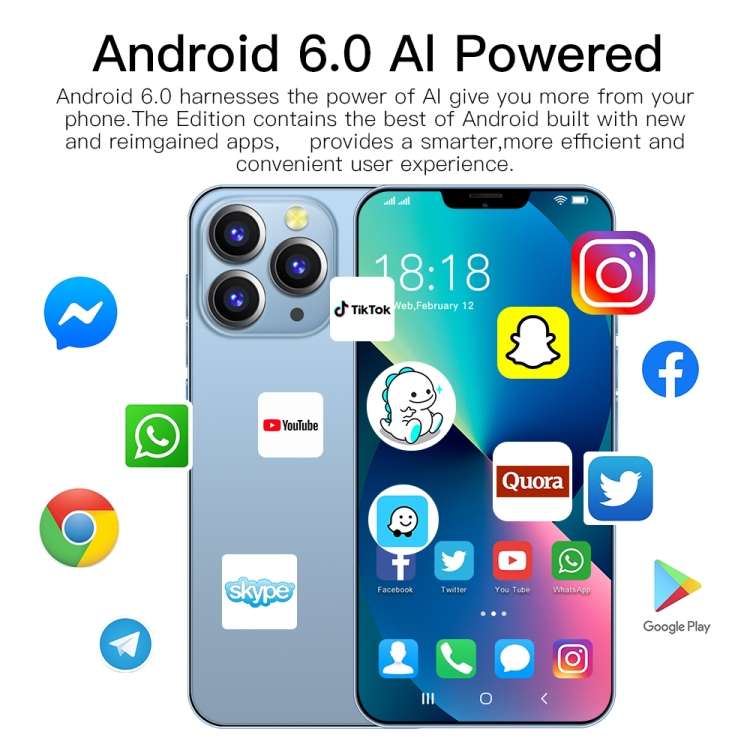 Android  1GB+8GB, 6.1 inch Drop Notch Screen