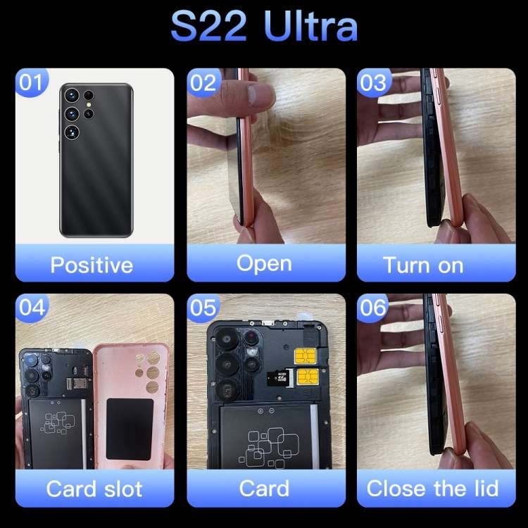 Smart Phone S22 Ultra / T83, 512MB+4GB, 5.0 inch Screen