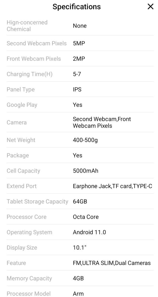 10.1 Inch Android Tablet Pc