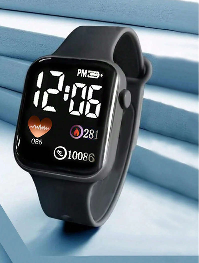 3pcs Children's Fashion Silicone Electronic Watch Gift For Children