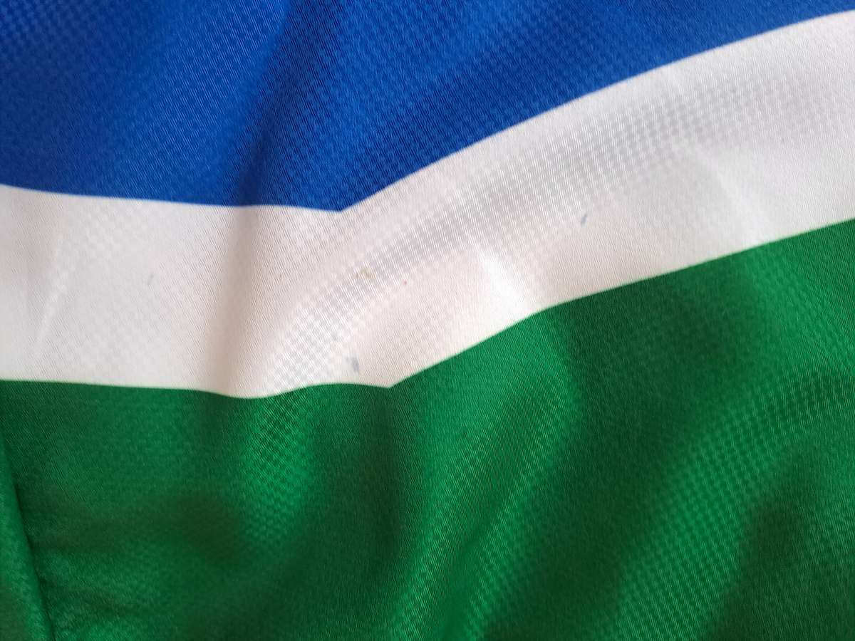 SA Flag square leg running shorts unisex with flaw - Medium (M)