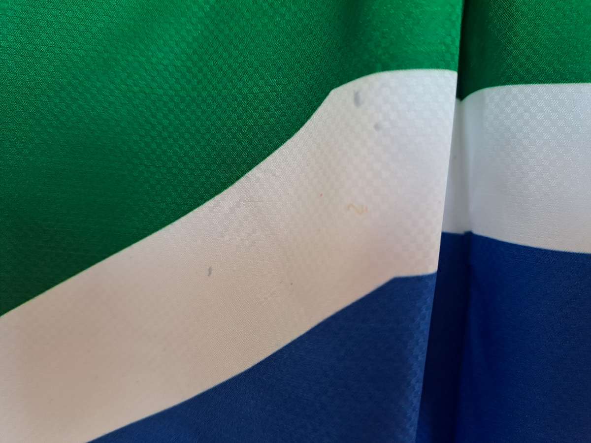 SA Flag square leg running shorts unisex with flaw - Medium (M)