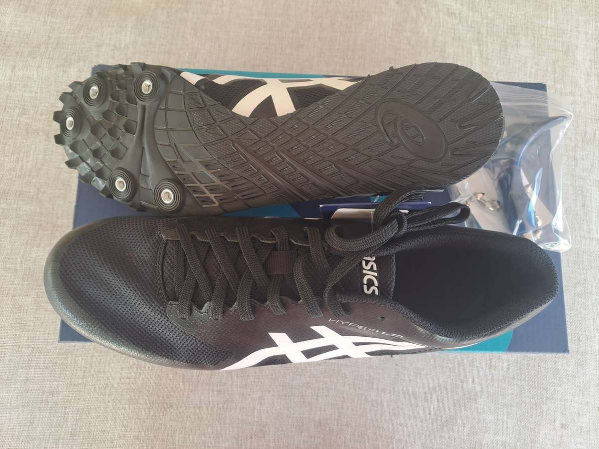 Asics Hyper LD 6 track and field shoe UK 8 / US 9 / EUR 42.5 / CM 27.5 (black/white)
