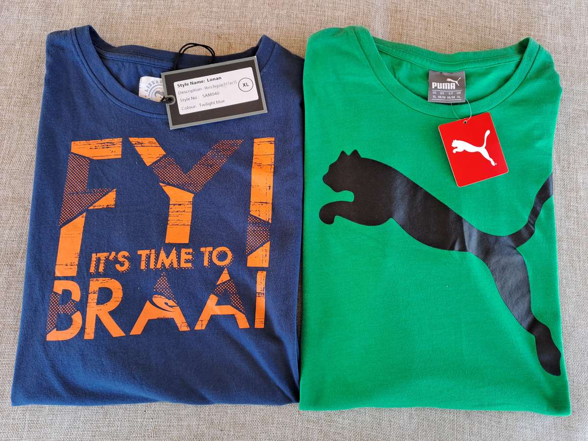 Lizzard & Puma Mens short-sleeve tee shirts  size X-Large (XL) - 2 shirts