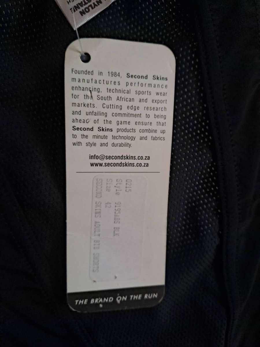 Cycling Bibshorts Mens Second Skins Adult Size 42