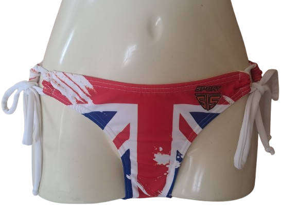Bikini bottom Tie Union Jack Design  5 pieces (sizes 34, 36 x 3 and 38)