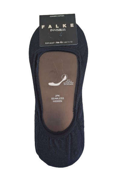 Falke Invisible No-Show Socks Black  Size 10-12 (4 sets)