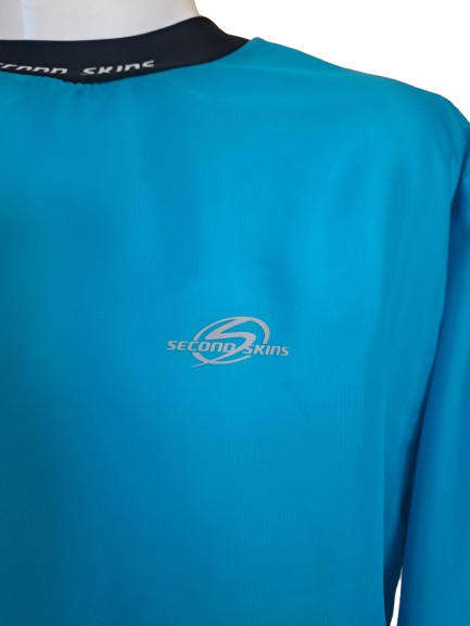 Foul Weather Run Top Turquoise Blue  Size 40 / 2XL