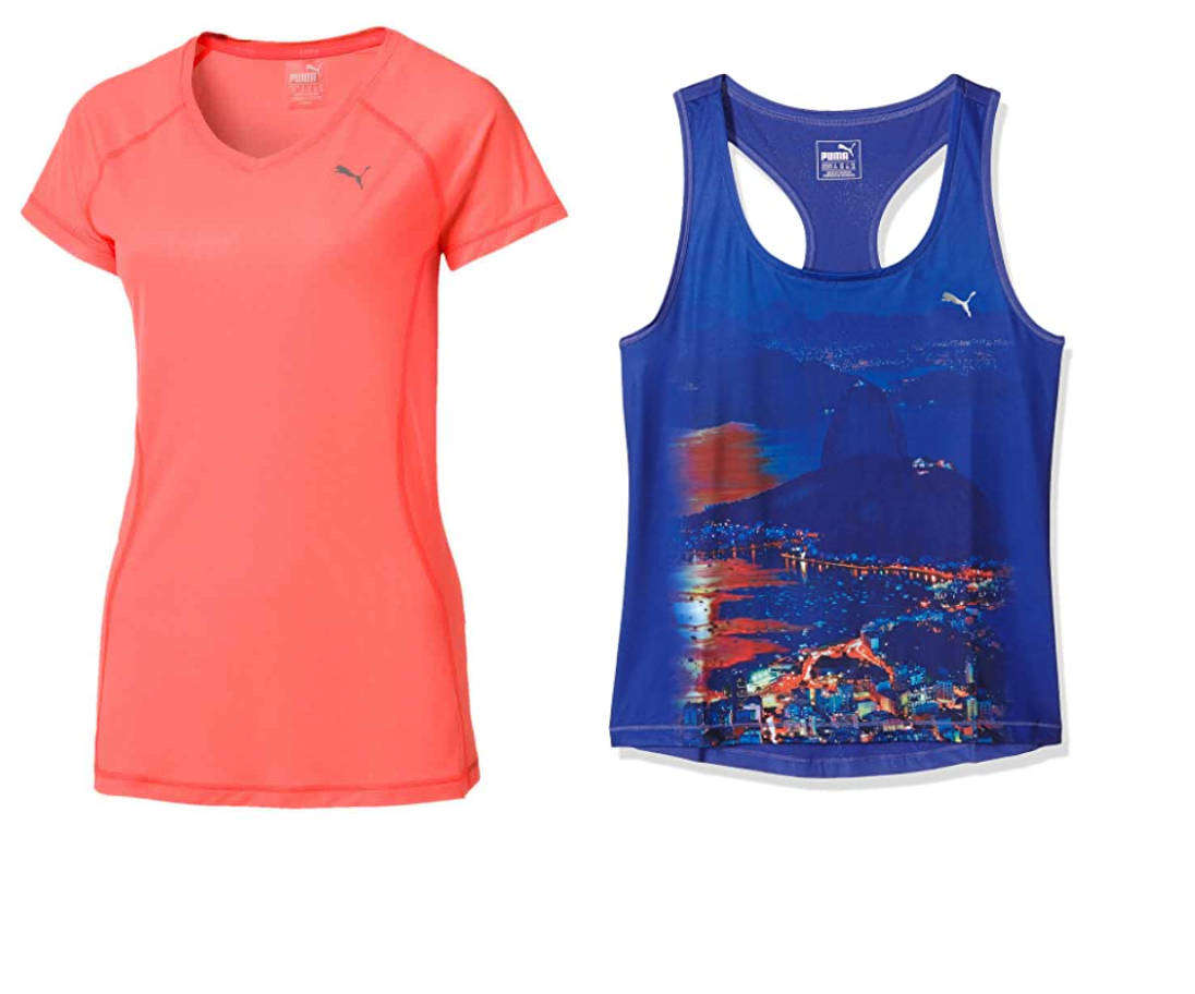 Puma Ladies Tee-Shirt and Layer Tank: Size - Small