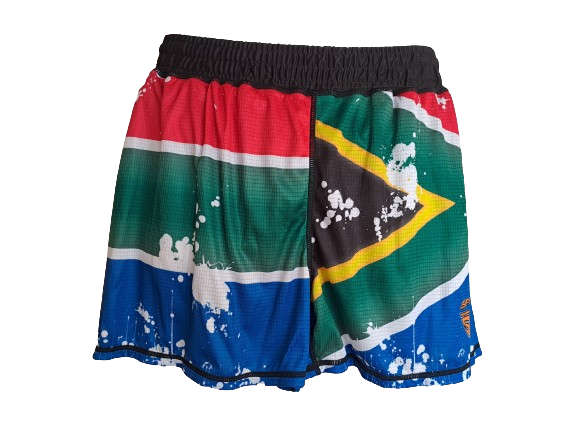 SA Flag Running Shorts - Size Small (S)