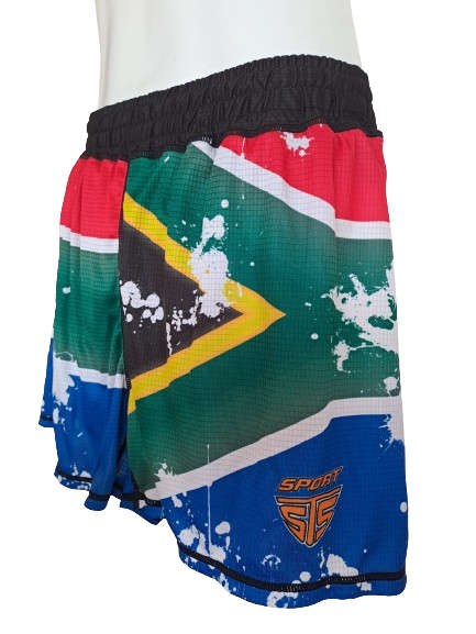 SA Flag Running Shorts - Size Small (S)
