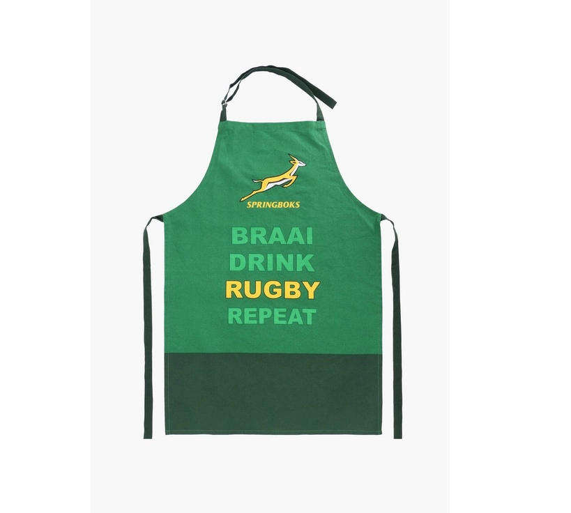 Springboks Champions T-Shirt White 3XL, Braai Apron and Tattoos