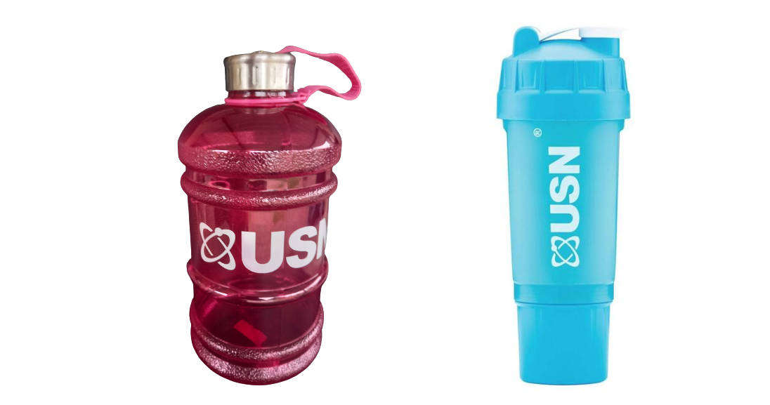 Water Bottle USN 2.2 Litres and Tornado Precision Shaker 650ml