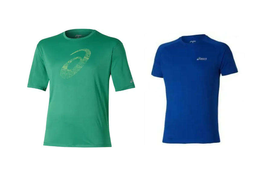 Asics Men`s Tees Set of 2  Size Small