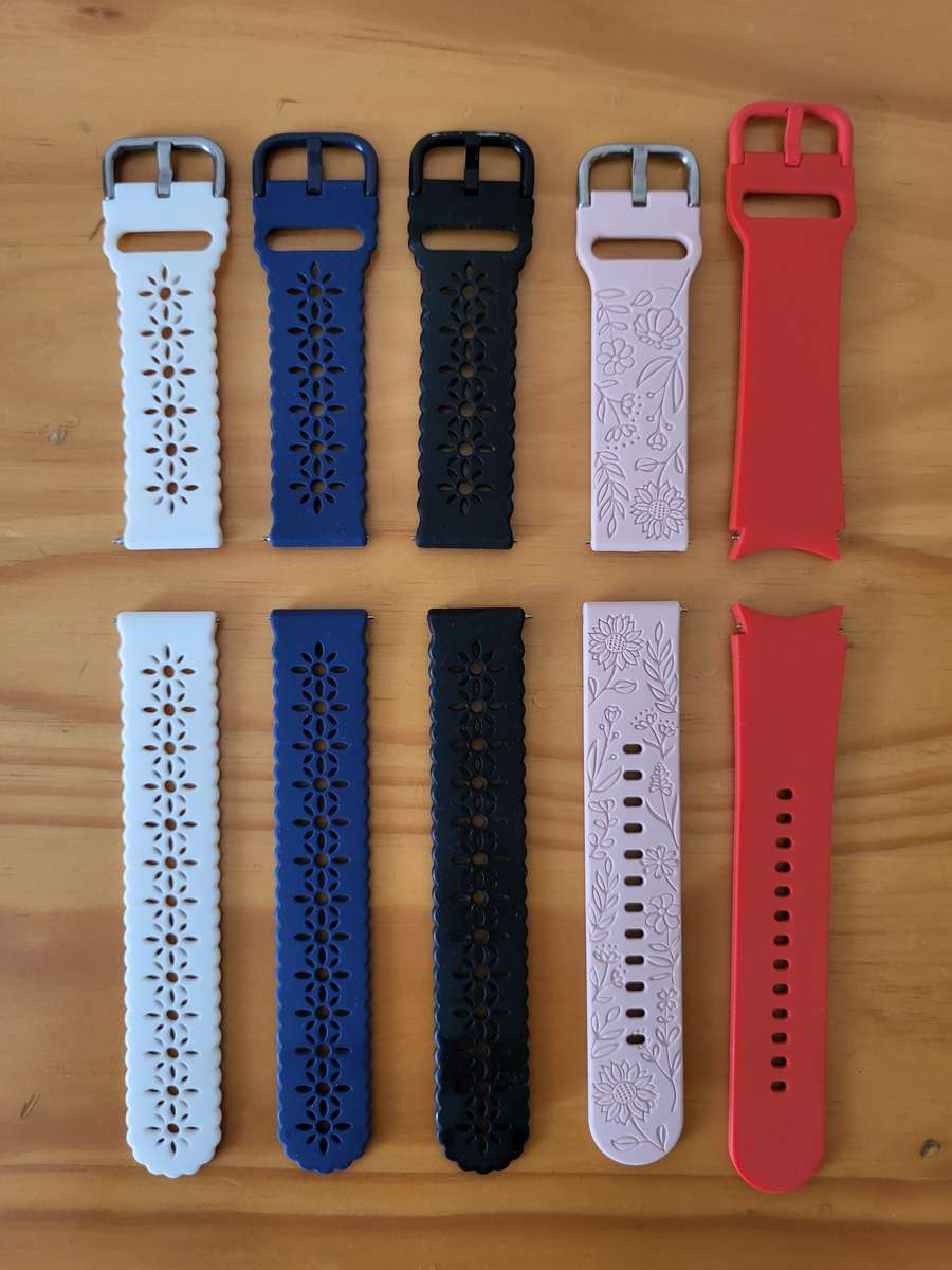 HUGE LOT | 14 × Samsung Watch 4 Accessories | Straps And Face Covers