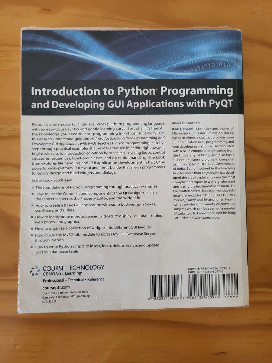 Introduction To Python Programming And Developing GUI Applications With PYQT