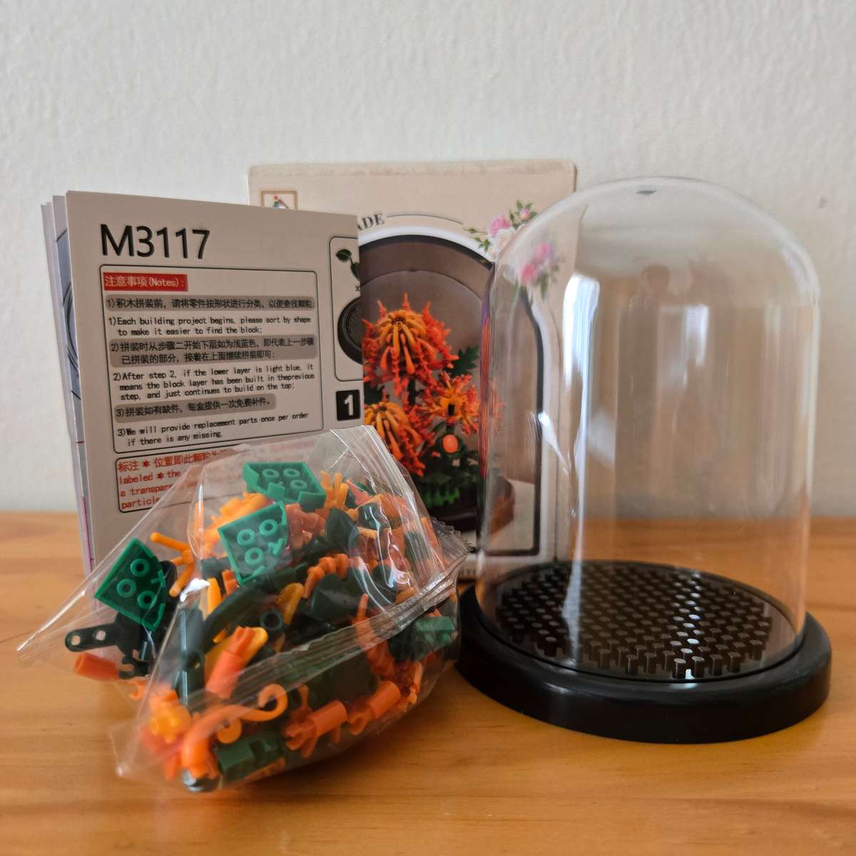 Building Block Eternal Flower | Generic Lego | With Dome