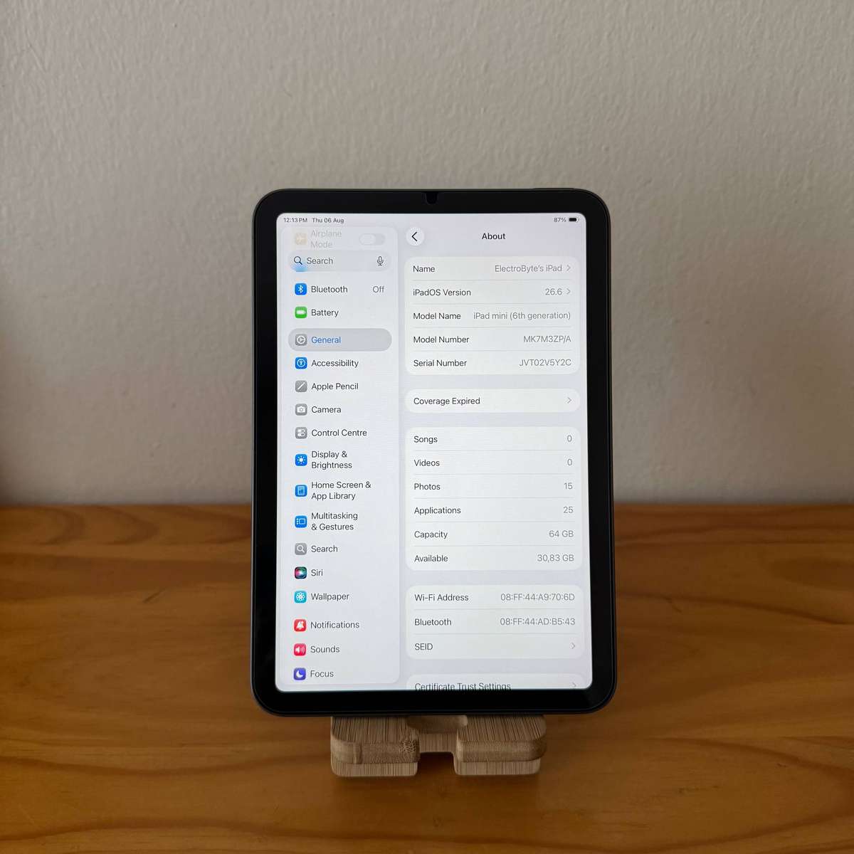Apple iPad Mini 6th Gen 64GB - Amazing Condition