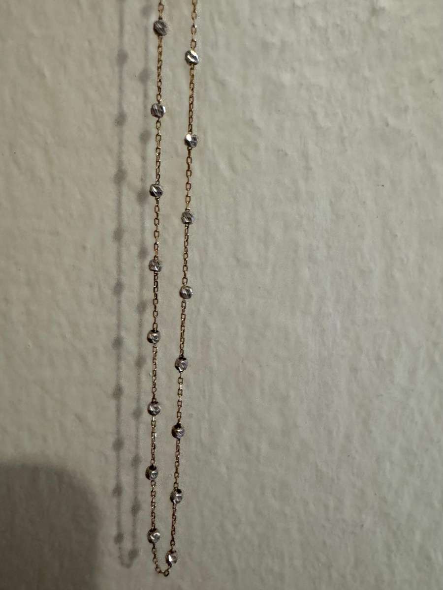 18K Gold Beaded Chain | 45cm