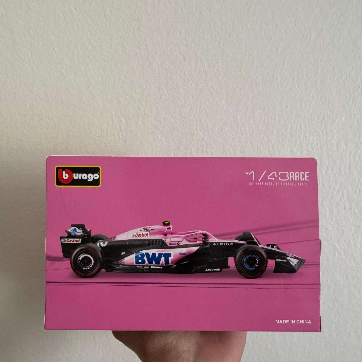RARE Bburago BWT Alpine A523 | 1:43 | Rare Pink Edition