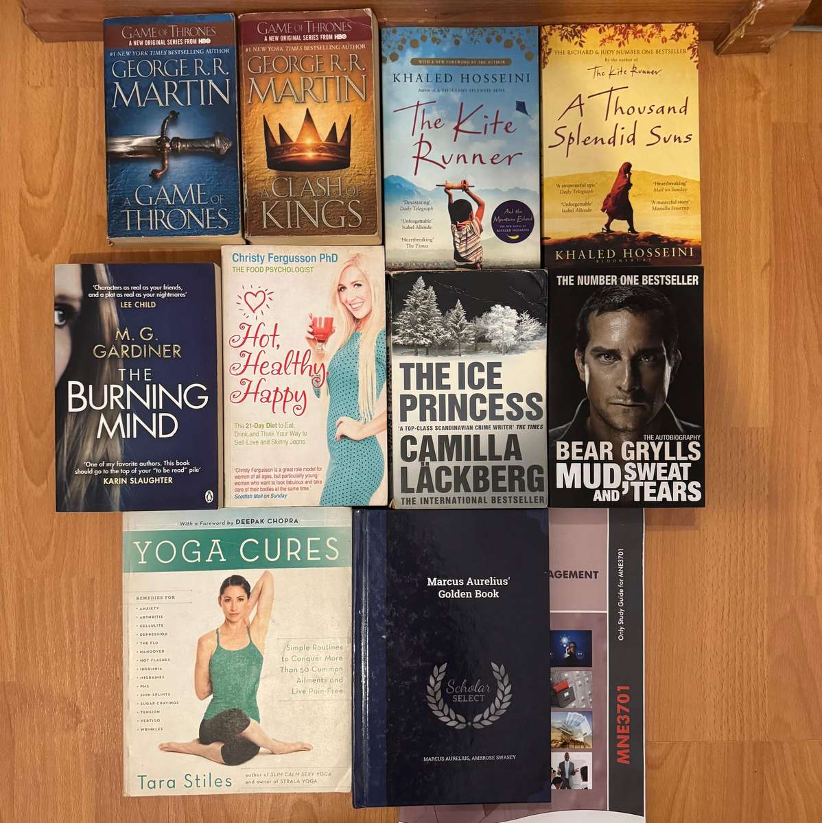 10 BOOKS LOT | 2x Game Of Thrones, Kite Runner etc
