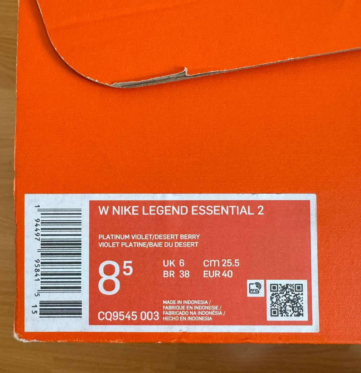 Nike Womens Legend Essential 2 | Platinum Violet