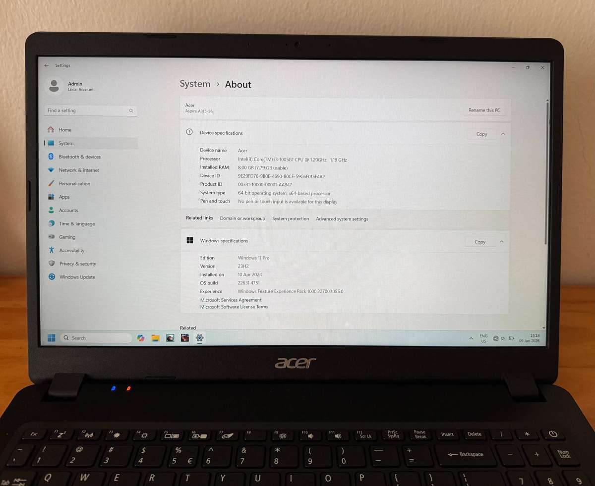 Acer Aspire 3 Intel i3 10th Gen | 1TB HDD | 8GB RAM