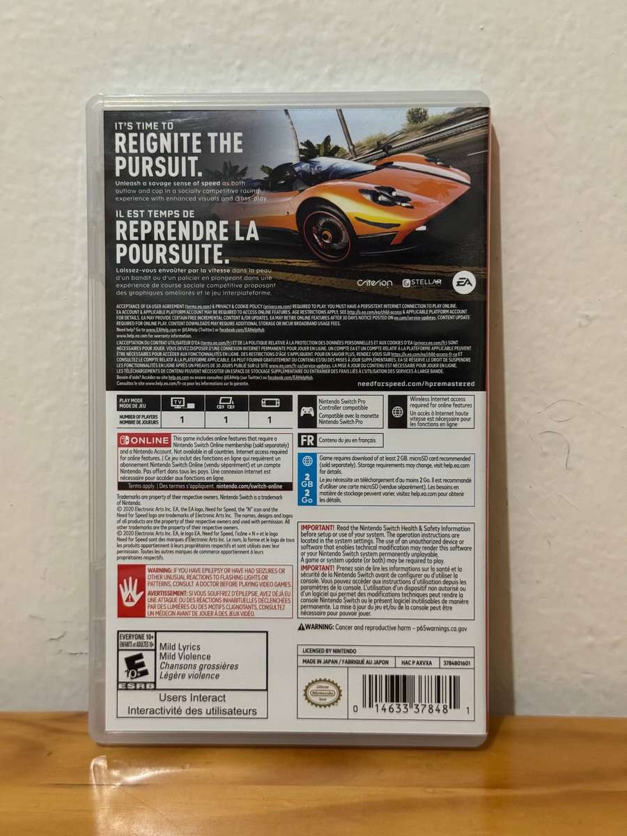 Need for Speed Hot Pursuit - Nintendo Switch