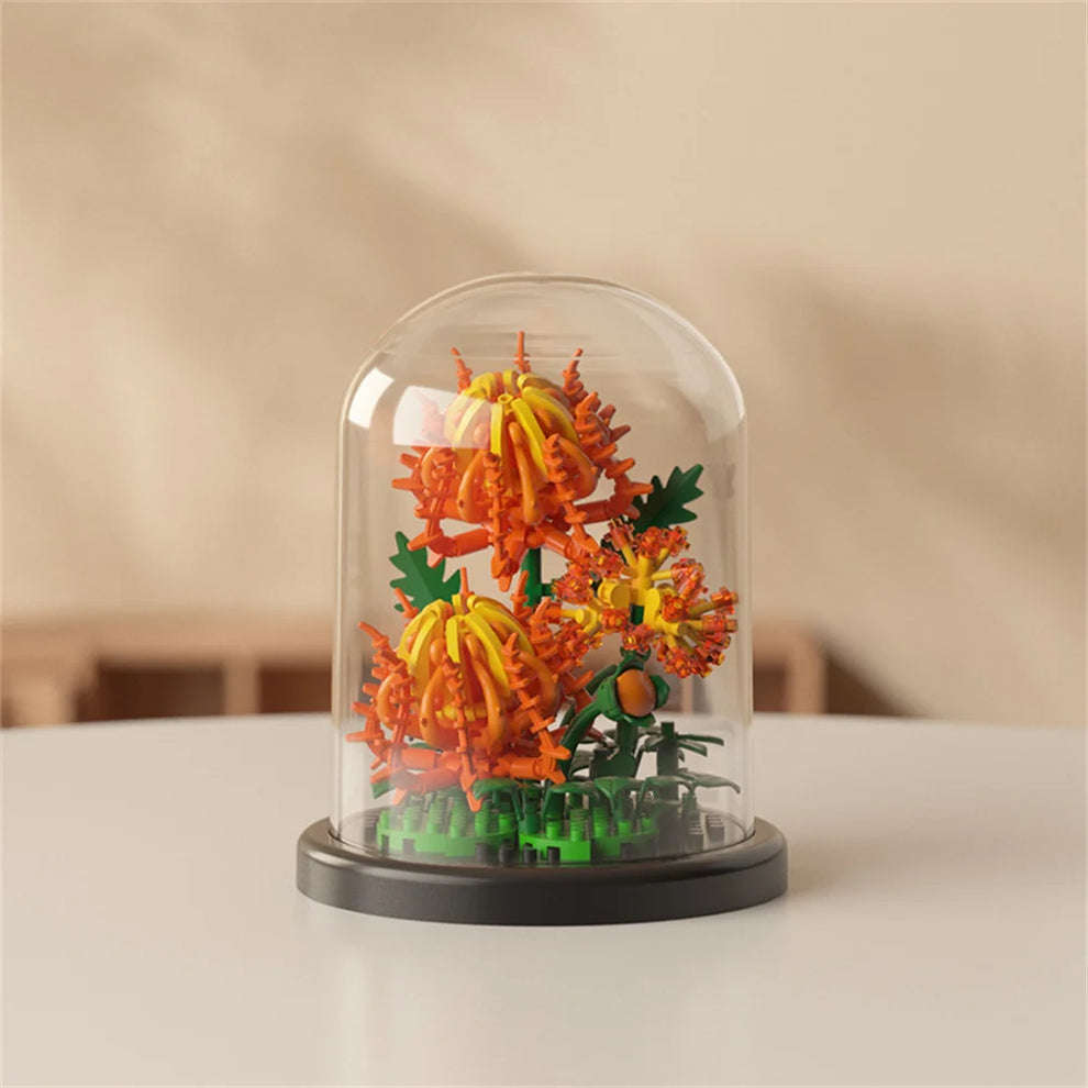 Building Block Eternal Flower | Generic Lego | With Dome