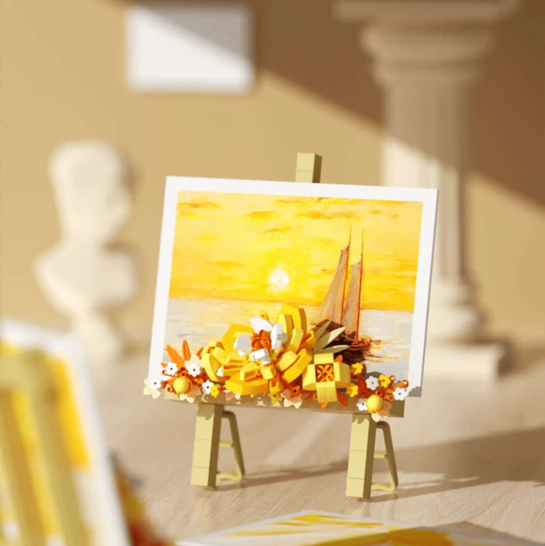LEGO Mini Painting Easel | Golden Glow