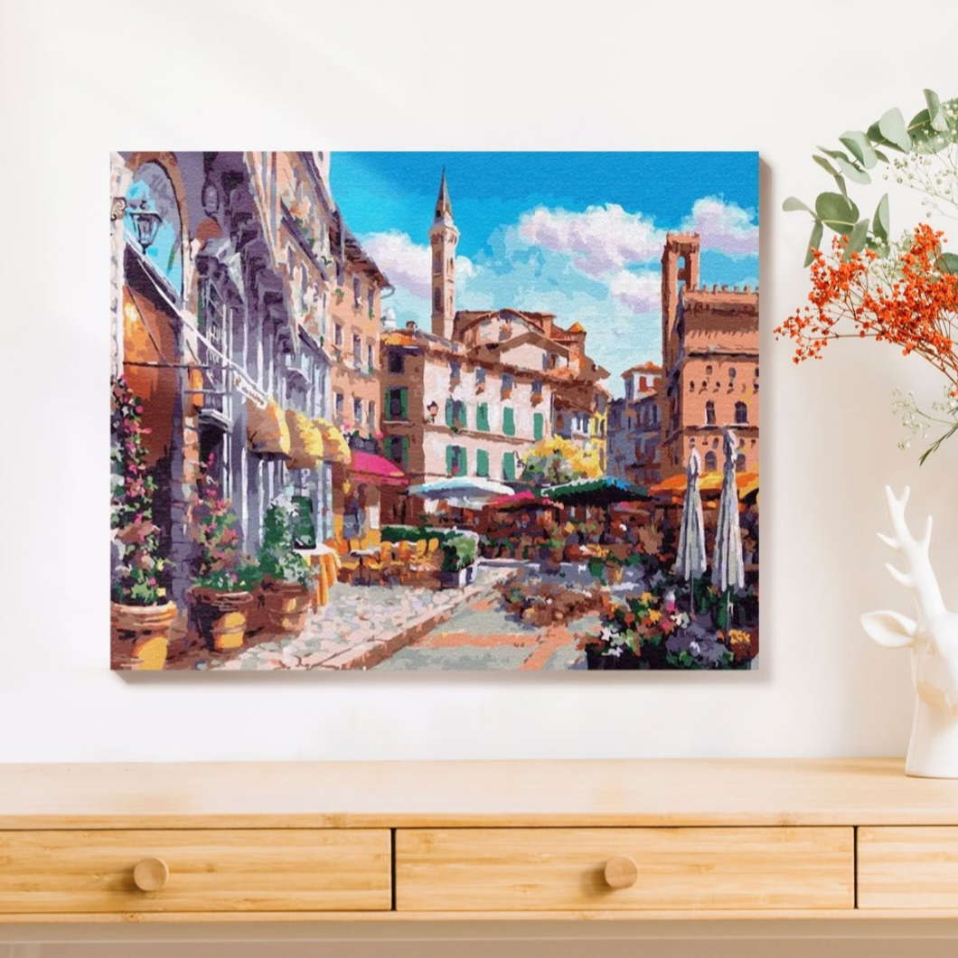 Paint by Numbers DIY | Florence Flower Market Italy
